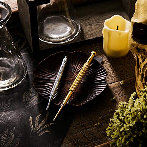 2 Pieces Facial Reflexology Massage Tool Retractable Acupuncture Pen, Stainless Steel Double Headed Spring Loaded Ear And Body Point Probe Pen (2 Pieces) #TOP5