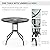 Outsunny 6 Piece Patio Dining Set for 4 with Umbrella, Outdoor Table and Chairs with 4 Folding Dining Chairs & Round Glass Table for Garden, Backyard and Poolside, Gray