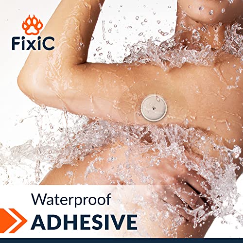 Fixic Freestyle Adhesive Patches 25 Pcs – Good For Libre – Enlite – Guardian – Waterproof Adhesive Bandages – Libre Covers – Pre-Cut Back Paper – Long Fixation For Your Sensor! (Transparent) #TOP4