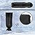 2 Pack Outdoor Faucet Covers for Winter, 13" W x 25" H Sprinkler Freeze Protector Outside Yard Hydrant Insulated Hose Bib Protector Cover Socks, Spigot Pipe Covers Freeze Protection Black