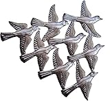 Spring Garden Flock of Birds Wall Art, Haiti Metal Art, Recycled Steel, Handmade 15.5 x 12.5 Inches