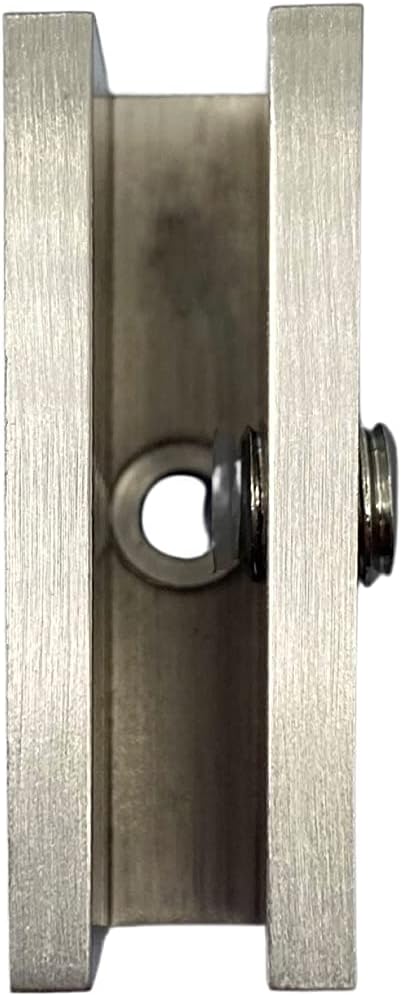 C.R. Laurence Brushed Nickel No-Drill Fixed Panel Glass Clamp for 1/4" Glass