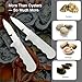 Klearsky 2 Pcs Oyster Shucking Knife, 2026 New Model Oyster Shucker, Premium Oyster Knife with Comfortable Non-slip Grip, Durable Solid Blade for All Kinds of Shells