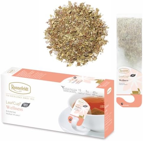 Ronnefeldt LeafCup Wellness Chai โ Caffeine-Free Loose Leaf Herbal Tea with Rooibos, Anise & Mint โ 15 Individually Wrapped Tea Bags