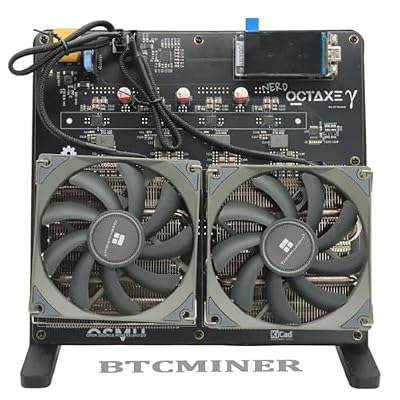 New NerdOctaxe 9.6TH/s Bitaxe Bitcoin Miner, 16J/Th High Efficiency, 160W Low Power, 8BM1370 ASIC Chips, 2.4G WiFi & Open-Source Crypto Machine for BTC/BCH Mining, Quiet Home & Office Miner