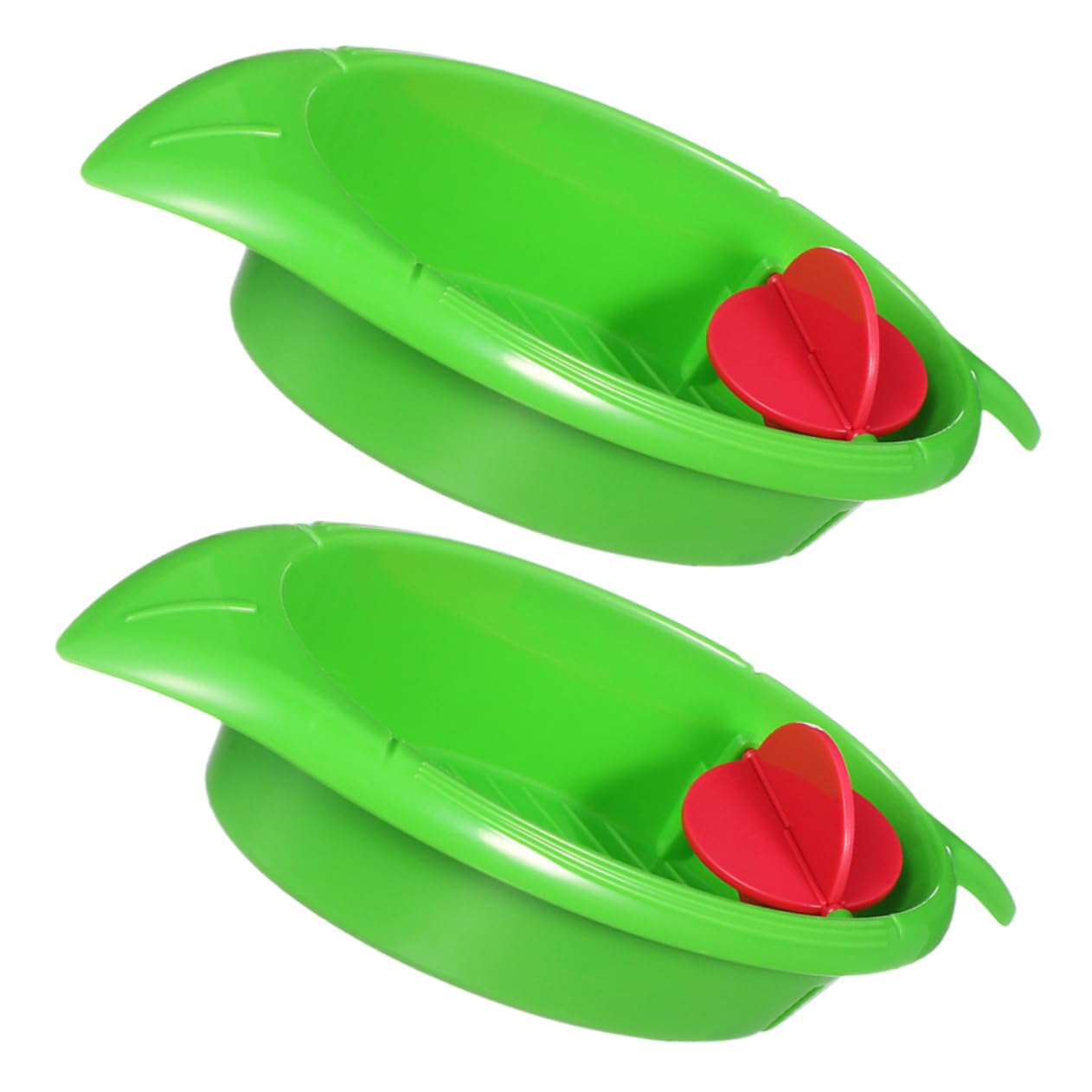 Holibanna 2pcs Box Parrot Bath Bird Shower Bath Bird Bath Bird Cage Bath Parrot Bath Parakeet Bathtub Bird Parakeet Bathing Tub Parakeet Bath Tub Bird Shower Tub Pet Green Plastic