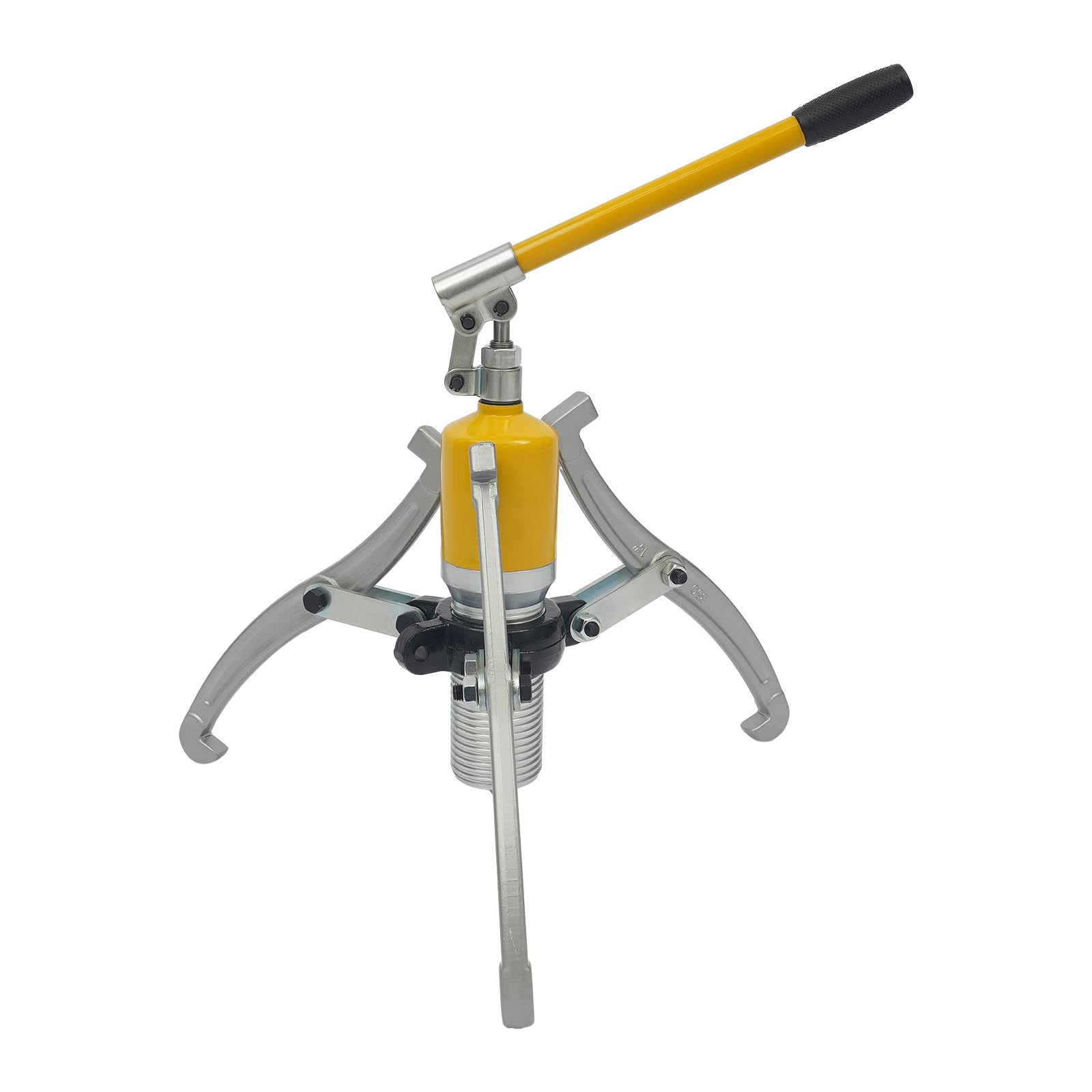 Extractor hidráulico 20T, máx. 19,5 cm de alcance, 3 garras, extractor de rodamientos hidráulico, mango giratorio de 360°, extractor de cubos de rueda, extractor de volante magnético para bujes