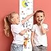 Height Chart for Kids, Height Measurement for Wall with Animal Style Child Height Measure Wall Chart Bedroom Nursery Wall Decoration