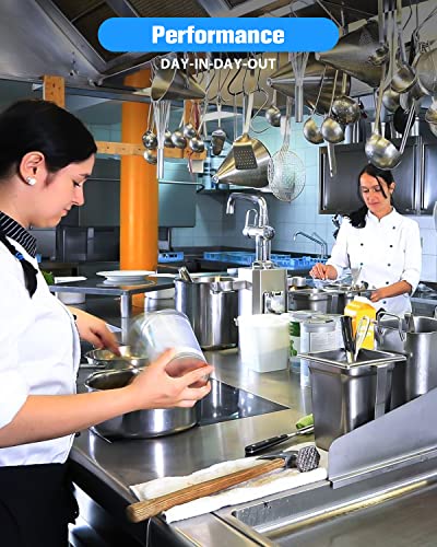 Hood Filters 19.5W X 19.5H Inch, 430 Stainless Steel 7 Grooves Commercial Hood Filters, Range Hood Filter For Grease Rated Commercial Kitchen Exhaust Hoods Pack Of 6 #TOP6