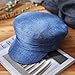 LANEYCX Newsboy Hats for Women, Fashion Newsboy Cap Bakerboy Cabbie Gatsby Pageboy Visor Beret Hat (US, Numeric, 7 1/8, Blue)