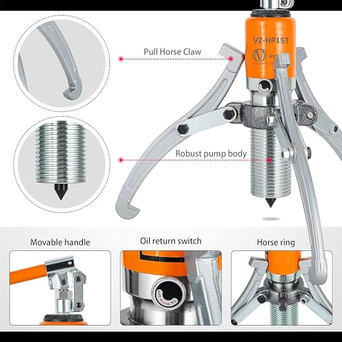 Image of VOLTZ Tools ‎VZ-HP-15TON N Hydraulic Pullers Gear Puller 3 Jaws Drawing Machine Wheel Bearing Puller Universal Hydraulic Tools 3 in 1