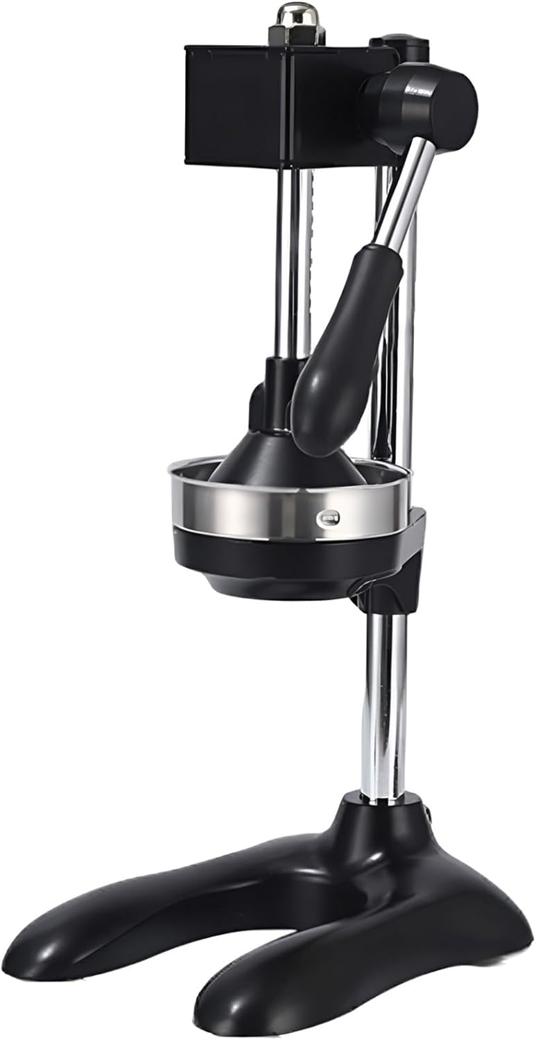 Hand Press Juicer Machine, Commercial Countertop Stainless Steel Sturdy Manual(Black)