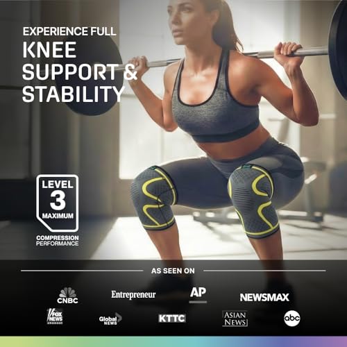 Image of Modvel 2 Pack Knee Brace for Women - Knee Support for Walking, Knee Compression Sleeves for Pain Relief, Knee Sleeves for Women, Knee Brace for Sports, Workouts & Arthritis