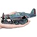 Plyisty No Pollution Very Vivid Aquarium Plane Decor, Artificial Fish Tank Ornament, Resin Material, for Decorating for Fish Tank