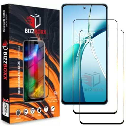 Image of Compatible With OnePlus Nord CE4 lite 5G Tempered Glass Screen Protector - High Definition, Shatterproof, Easy Install, Anti-Fingerprint - Pack of 2