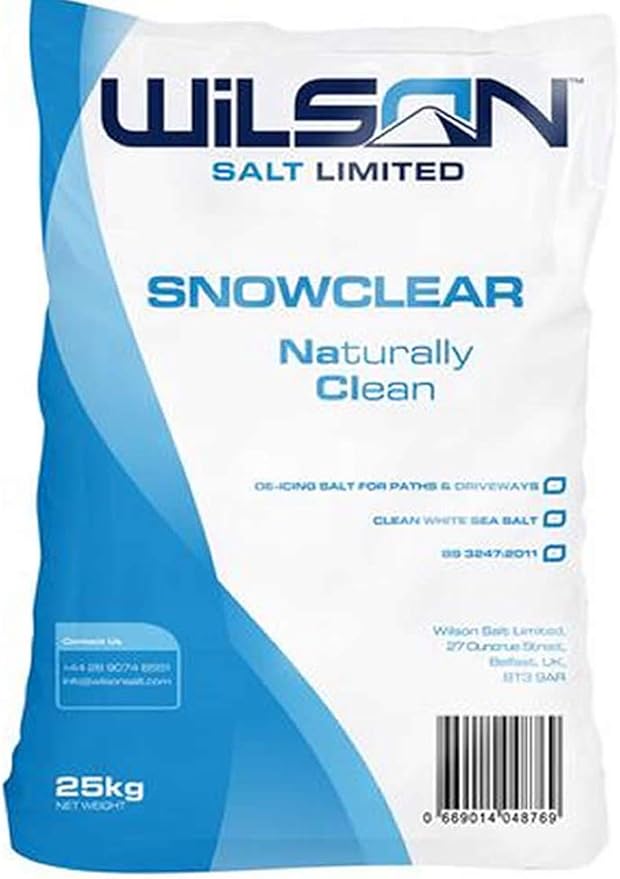 SNOWCLEAR DEICING Salt 25KG Fine deicer That Melts Snow and ice and