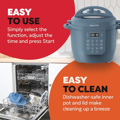 Instant Pot 5.7L Multicooker 7-in-1 Smart Cooker - Pressure Cooker, Slow Cooker, Steamer, Sauté, Yogurt Maker, Egg Cooker and Food Warmer, Stainless Steel Inner Pot, Daydream - Image 5