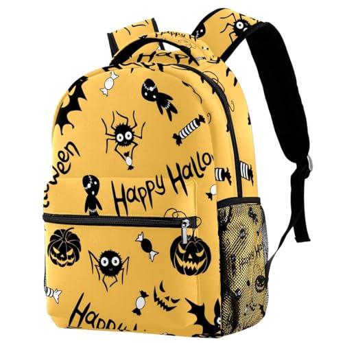 Sac à dos d'école Halloween multicolore 29.4x20x40cm pour adolescents et filles