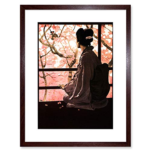 Opera Madame Butterfly Japanese Artwork Framed Wall Art Print 9X7 Inch �I�y���o�^�t���C���{���
