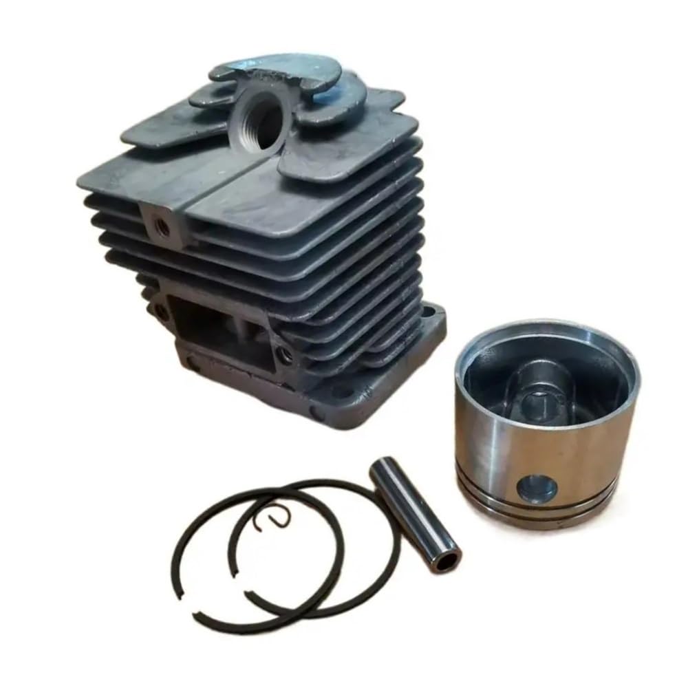 Kit de pistón de cilindro plateado de 46mm apto for piezas de herramientas de jardín súper motosierra