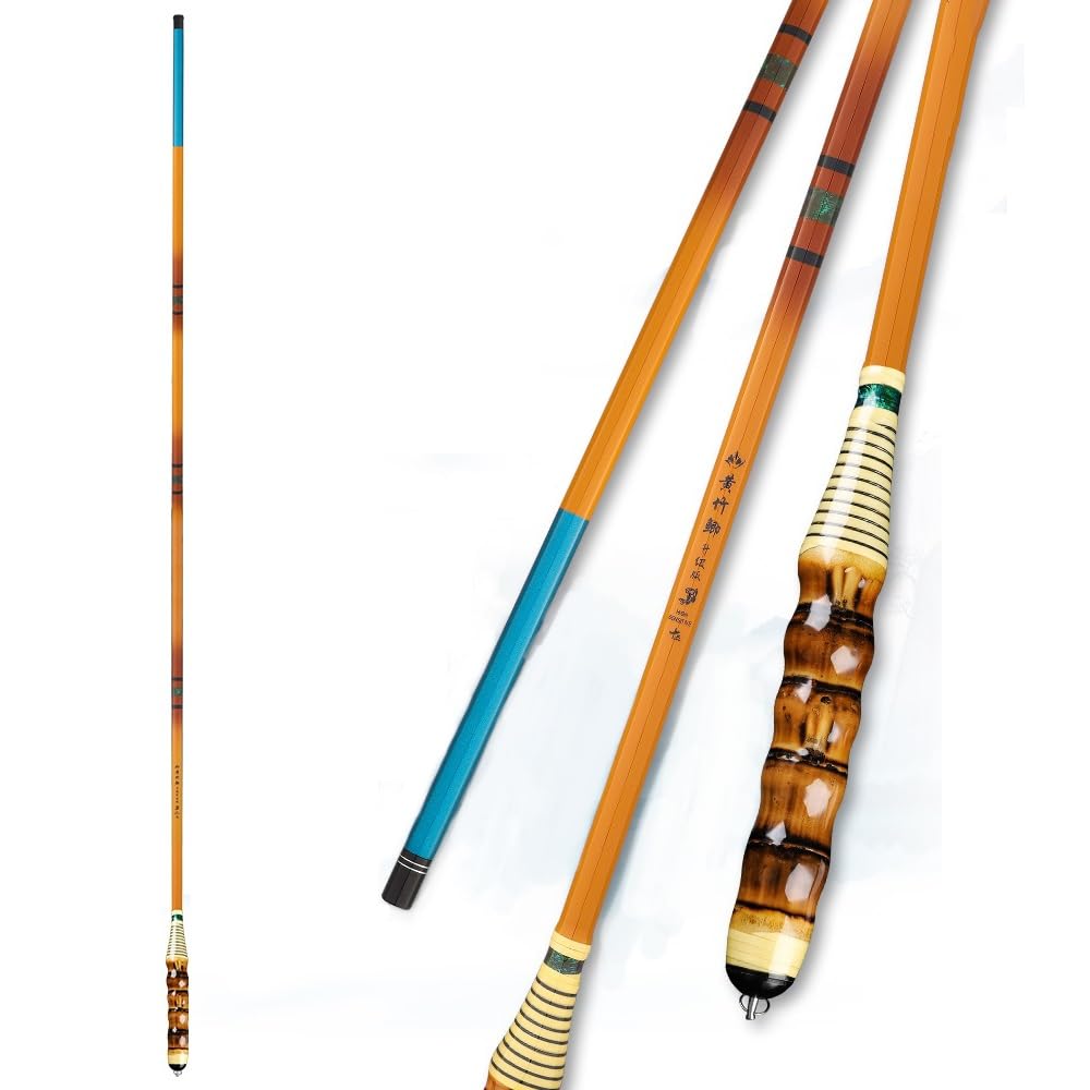 Canna da Pesca per Torrente Canna da Pesca for carassi, Leggera, ad Alto tenore di Carbonio, Ultraleggera, Ultrafine. Canna da Pesca compatta(3.6M,28)