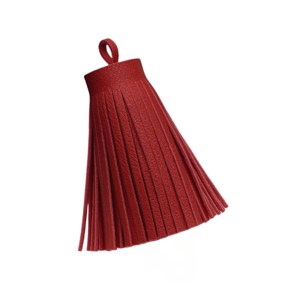 ROMDANTY 12pcs Short Leather Tassels, Leather Tassel Charms for Keychains, DIY Jewelry Making Accessories, Souvenir Craft Projects, Elegant Tassels for Bookmarks