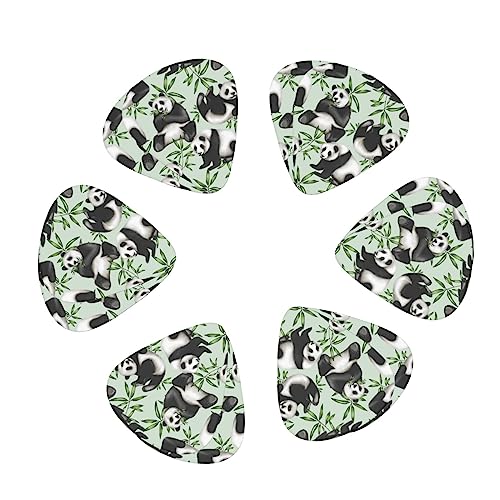 Panda Lot de 12 médiators en bambou pour guitare électrique et basse - Les Beatles, Paul McCartney, John Lennon, RIngo Starr, George Harrison Panda Lot de 12 médiators en bambou pour guitare électrique et basse – Image 3