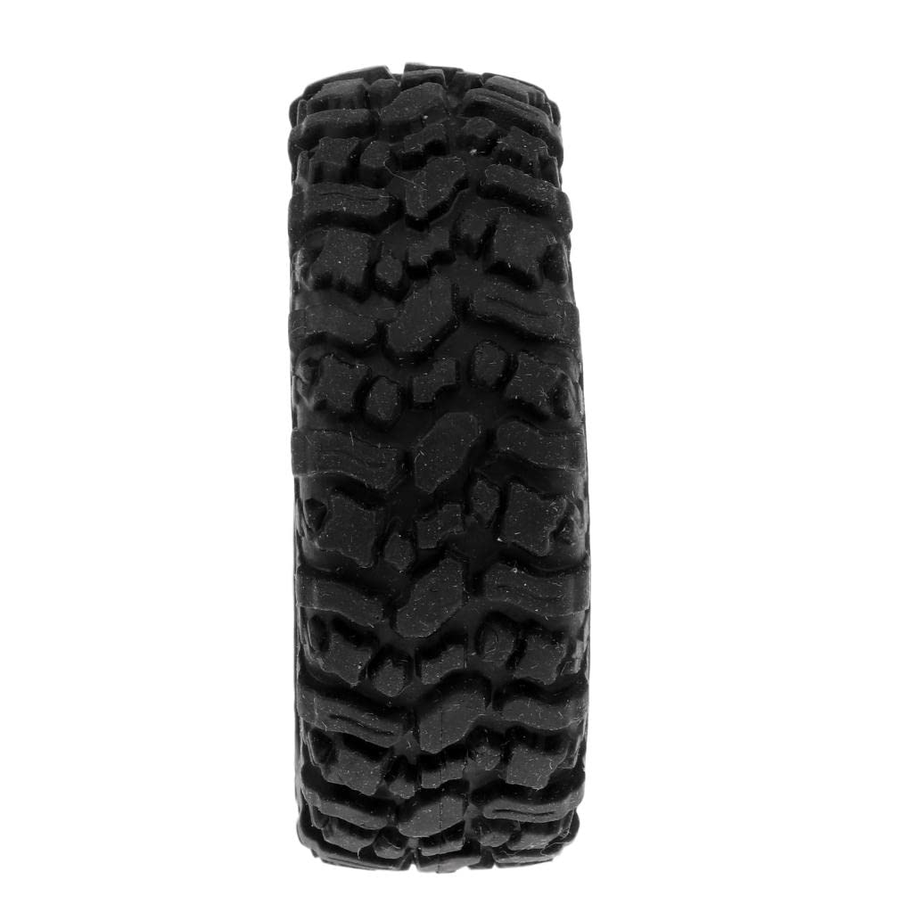 HuadaXtai – Lot De 4 Pneus RC 62 Mm, Hexagone 12 Mm, Compatibles 1/10 1/12 1/16, Vert, Pour Voiture D'escalade