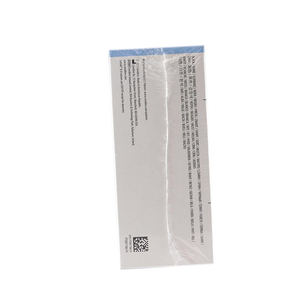 Sutura Seda Negra SOFSILK 3/0 BLK 19mm 3/8 75 cm-Caja 36 u