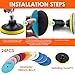 24pcs Diamond Polishing Pads Kit 4 Inch 100mm Round Sanding Discs Wet Dry Grinding Wheels Set Diamond Sandpaper for Diamond Granite Stone Concrete Marble