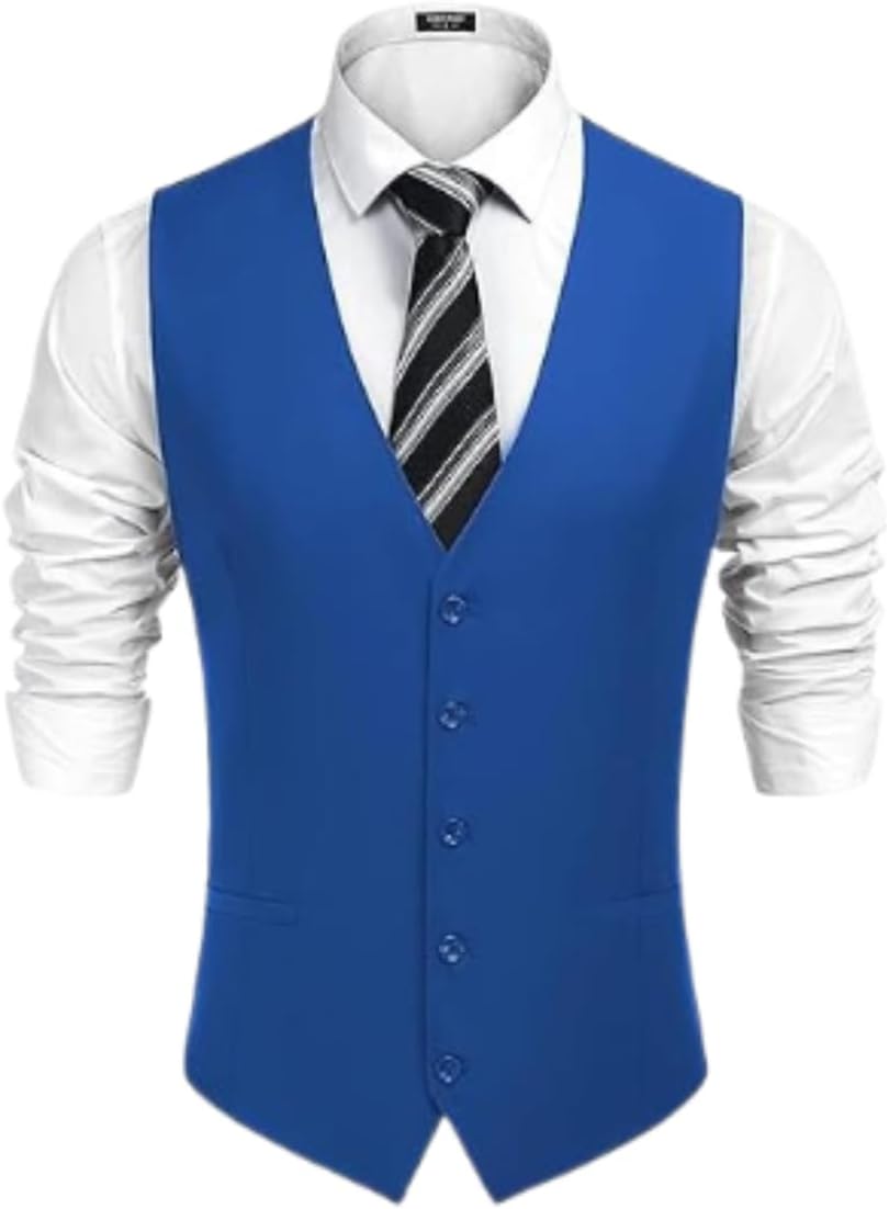 Kadosh Colete Masculino Social Slim Ajustável Vermelho