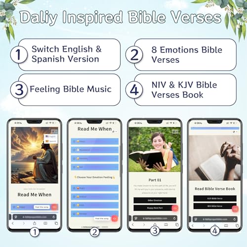 2Pcs Daily Bible Verse Bracelets，NFC Jesus Christian Cross Wristband, Inspirational Faith Spiritual Religious Gift4