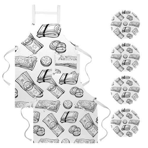Tablier de cuisine ajustable lot de 2 fini les taches de graisse sur vos habits