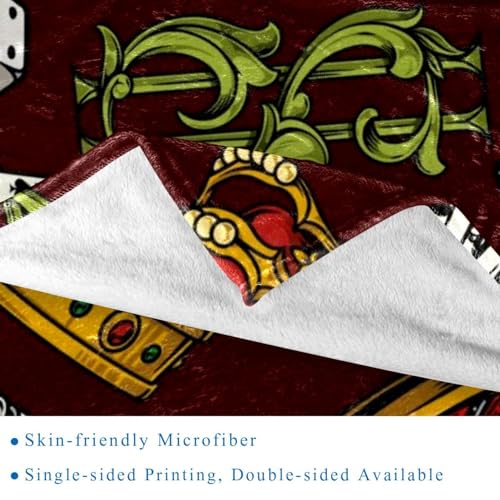 Couverture polaire microfibre plaid léger roulette King Crown 150x130 - 3