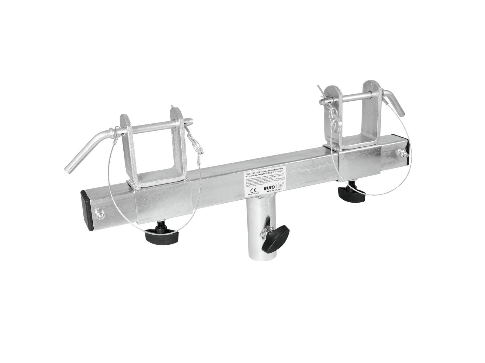 EUROLITE TAH-35M Traversendapter, groß | Adapter von 120 bis 350 mm, 36-mm-Stativhülse, Maximallast WLL 300 kg