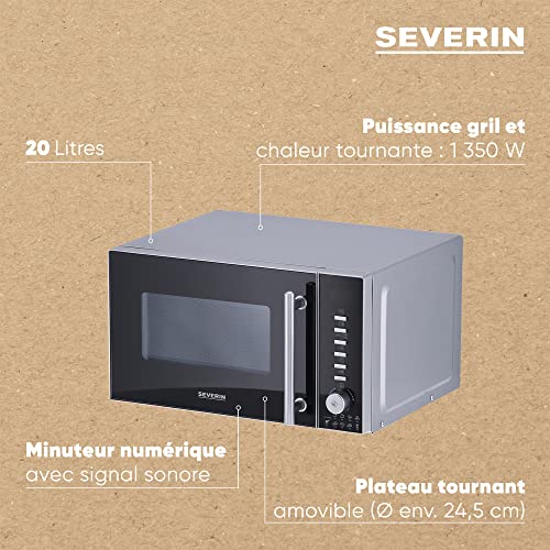 SEVERIN MW 7773 Four micro ondes combiné grill 20 litres 800 Watt - vue 5