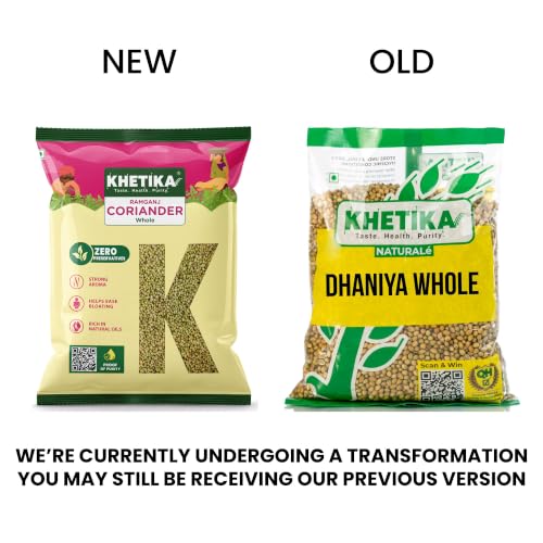 Image of Khetika Whole Coriander 200 gm, Dhaniya whole, Coriander Seeds 100% Pure, Mineral Rich, Preservatives Free, Naturale | Sabhut Dhaniya, 100% Pure, Mineral Rich, Preservatives Free