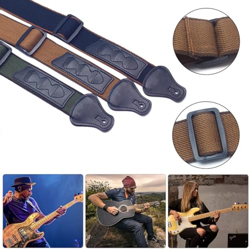Sangle de Guitare, 2Pcs Sangle Guitare avec Extrémités en cuir Sangle de Guitare avec Longues Extrémités en cuir + 6 médiators + 2 sangles Sangle Guitare pour Guitares Lourdes Guitare Acoustique - Les Beatles, Paul McCartney, John Lennon, RIngo Starr, George Harrison Sangle de Guitare, 2Pcs Sangle Guitare avec Extrémités en cuir Sangle de Guitare avec Longues Extrémités en cuir + 6 médiators + 2 sangles Sangle Guitare pour Guitares Lourdes Guitare Acoustique – Image 7