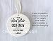 Funny Redhead Ornament I Have Red Hair Because God Knew I Needed a Warning Label Ginger Hair Humor Ornament, Porcelain Christmas Decoration for Holiday Tree