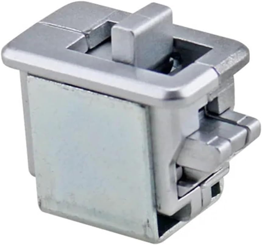 Zinc Alloy Buckle Lock Impact Button for Industrial Cabinet Automatic Closing Square Door 1 Pack