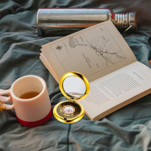 Brújula Feng Shui compacta de plástico para camping miniatura 5