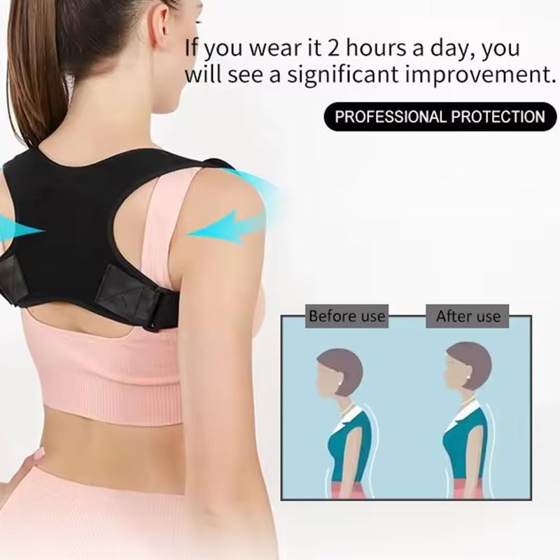 Back Posture Corrector Adjustable Neck Brace Training Equipment Home Office Man Woman Postura Shoulder Support Correction Belt