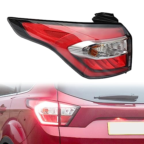 SUROK Feu Arrière pour Ford Kuga 2017 2018 2019, Feux Frein Lampe Voiture Remplacement Gauche Droit Côté Passager Conducteur,Left-Outside 1PCS