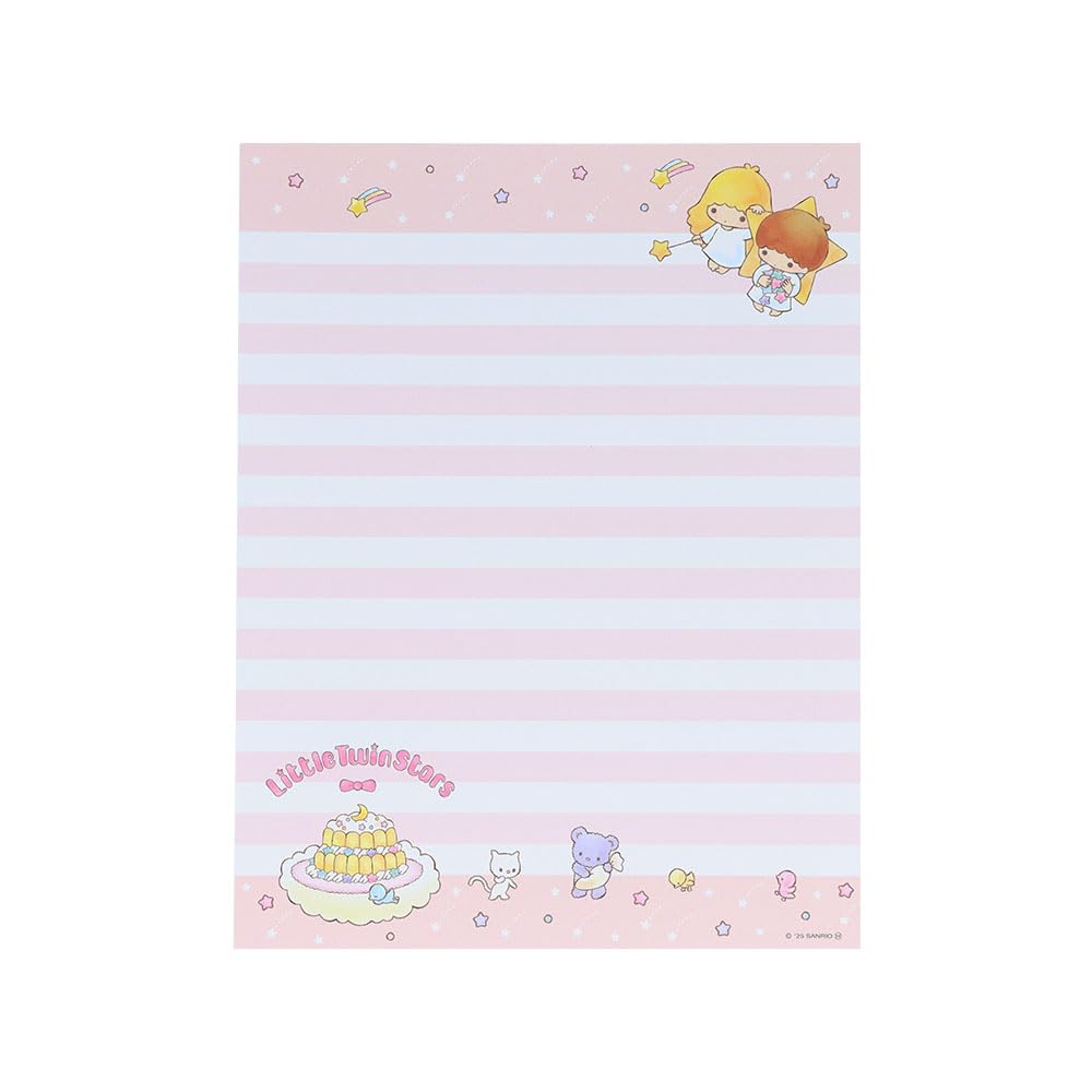 リトルツインスターズ レターセット＆マステセット 使いかけ中古