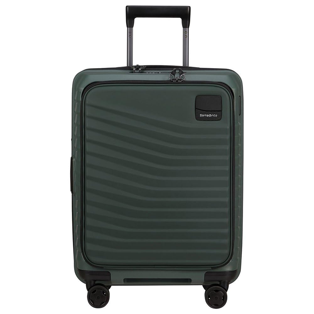 Samsonite Intuo - Spinner S, Expandable Hand Luggage, 55 cm, 42/48 L, Green (Olive Green)