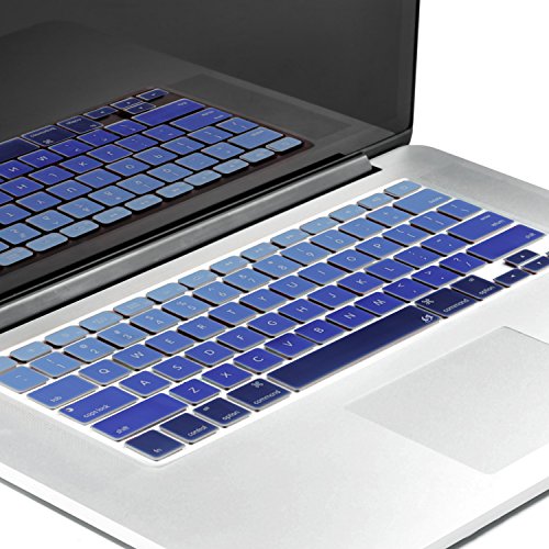 Litop® Blue Gradient Series Silicone Keyboard Cover Keyboard Skin for All MacBook Air 13