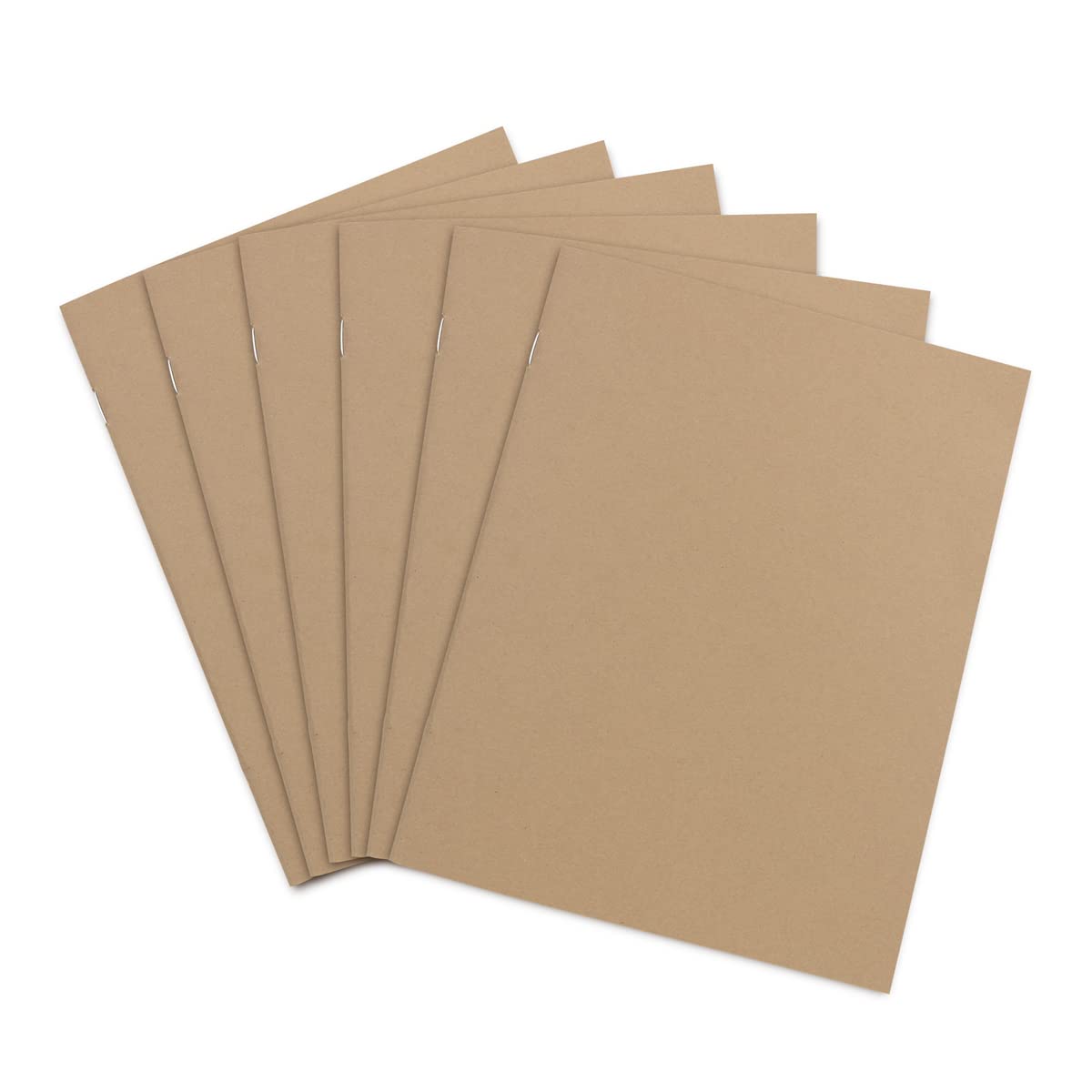 Hygloss Kraft - Libri vuoti, quaderni sfoderati per diari, schizzi, scrittura, 24 pagine bianche, 24 x 24 pollici, 24 libri