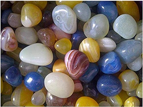 Power Stone Decorative Multicolour Onyx Stone Pebbles for Garden Fishtank Vase Filler Plant Pots & Home Decor (500 Grams) (B09J5H3K5L) Amazon Price History, Amazon Price Tracker