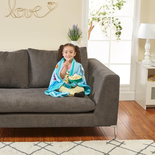 Image of EVERYDAY KIDS Toddler Throw Blanket - 30 inch by 40 inch - Mermaids Undersea Adventure - Super Soft, Plush, Warm and Comfortable