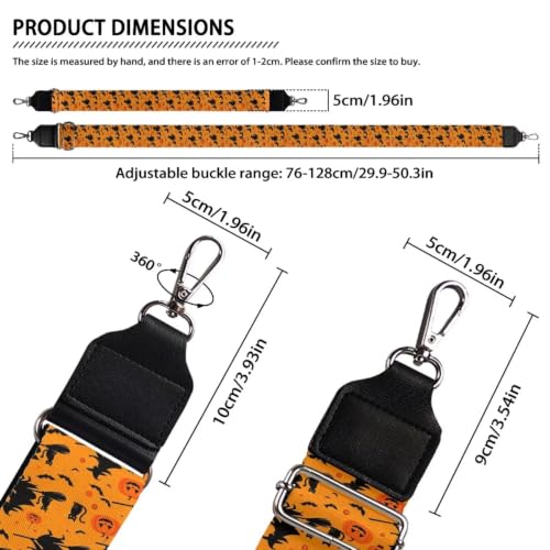 Image of Adjustable Purse Strap Replacement, Wide Shoulder Canvas Bag Strap, Crossbody Handbag Strap